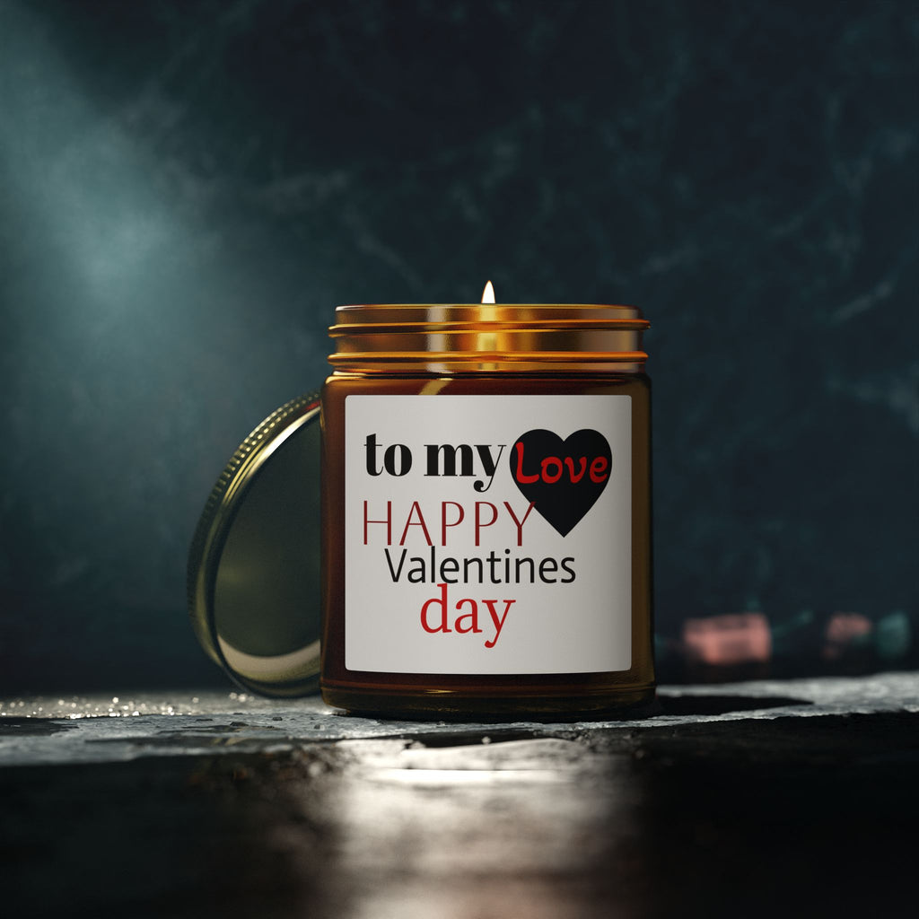 Valentine Candle — Coconut Apricot Scented Candle (To My Love: Happy Valentines Day)