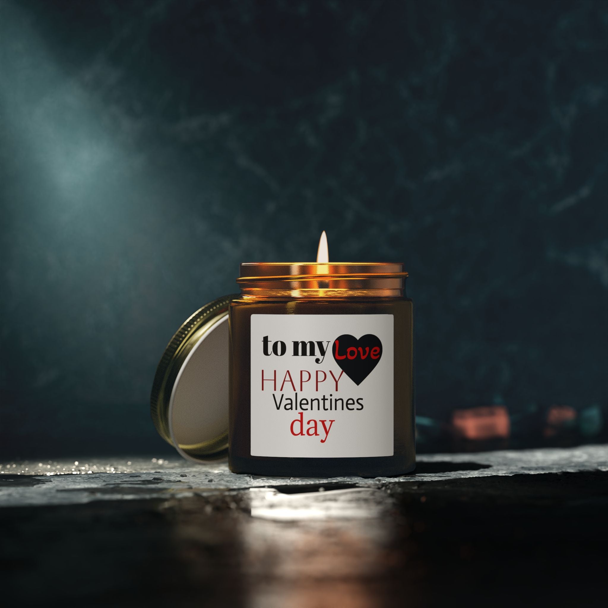 Valentine Candle — Coconut Apricot Scented Candle (To My Love: Happy Valentines Day)