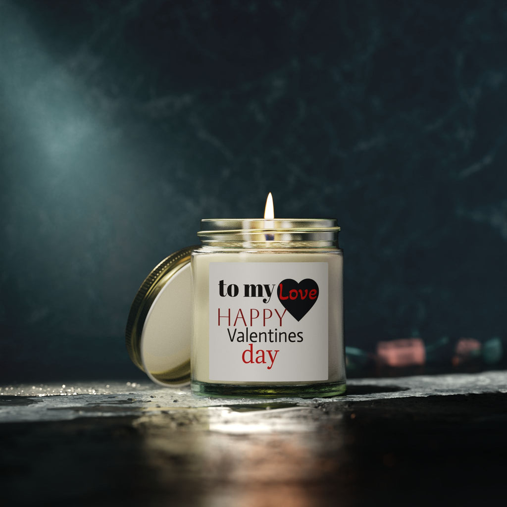 Valentine Candle — Coconut Apricot Scented Candle (To My Love: Happy Valentines Day)
