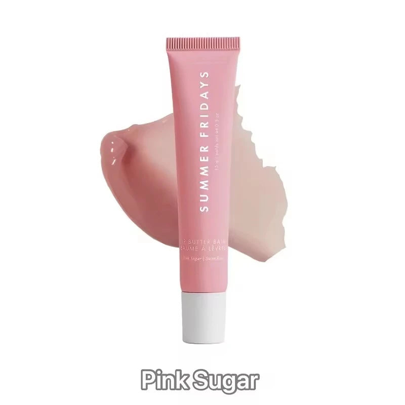 Summer Fridays Lip Balm Moisturizing Mirror Lip Gloss Lip Vanilla Pink Sugar Pink Guava Smell Lipstick Transparent Oil Makeup